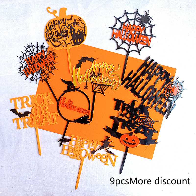 9pcs Cake Topper Halloween Theme Plastic Fruit Picks Cupcake Topper Cake Insert Cards Picks For Party Decoration
9pcs Cake Topper Halloween Theme Plastic Fruit Picks Cupcake Topper Cake Insert Cards Picks For Party Decoration
