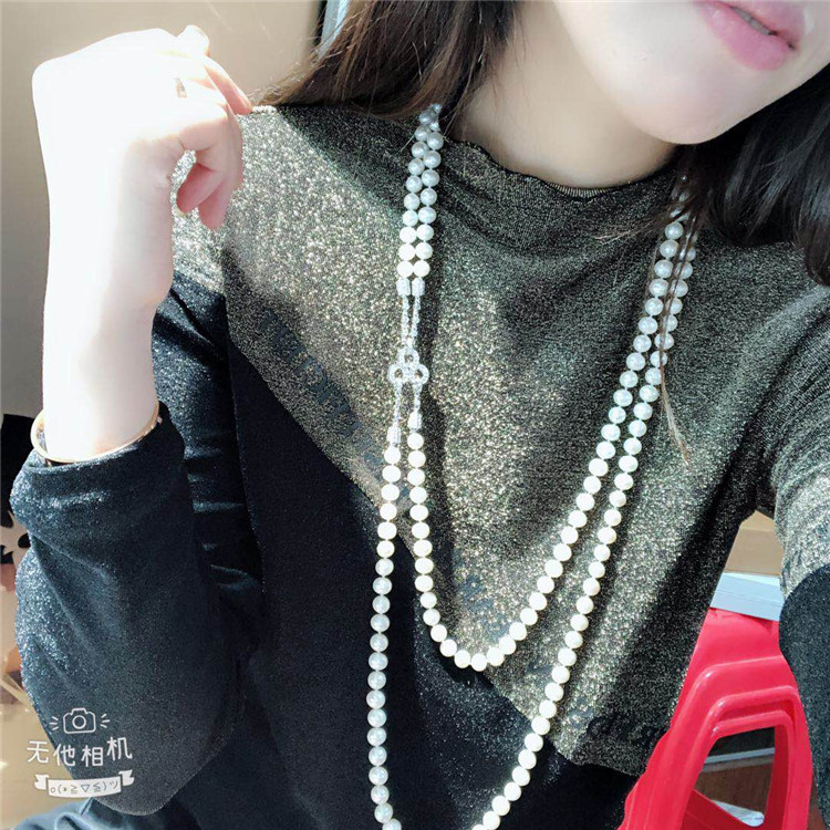 Hand knotted natural 2strand 7-8mm white fresh water pearl zircon micro inlay accessories necklace
Hand knotted natural 2strand 7-8mm white fresh water pearl zircon micro inlay accessories necklace