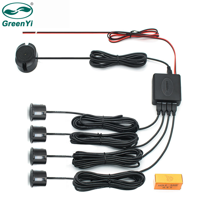 GreenYi 4 Sensors Buzzer 22mm Car Parking Sensor Kit Reverse Backup Radar Sound Alert Indicator Detector System 12V
GreenYi 4 Sensors Buzzer 22mm Car Parking Sensor Kit Reverse Backup Radar Sound Alert Indicator Detector System 12V