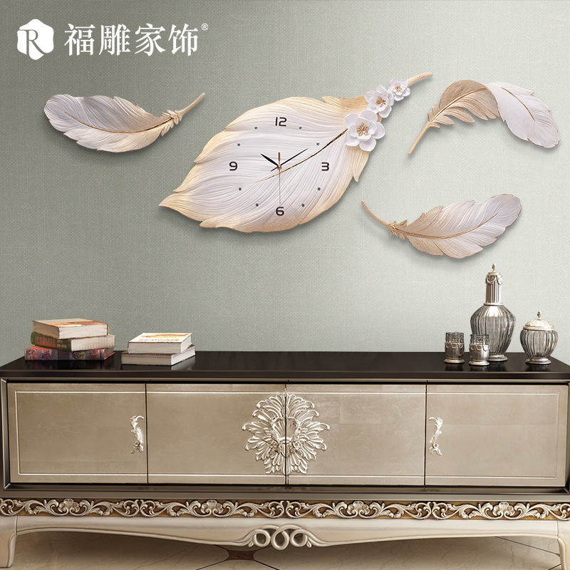 Nordic living room wall clock creative light luxury feather warm decoration watch household fashion modern simple clock
Nordic living room wall clock creative light luxury feather warm decoration watch household fashion modern simple clock