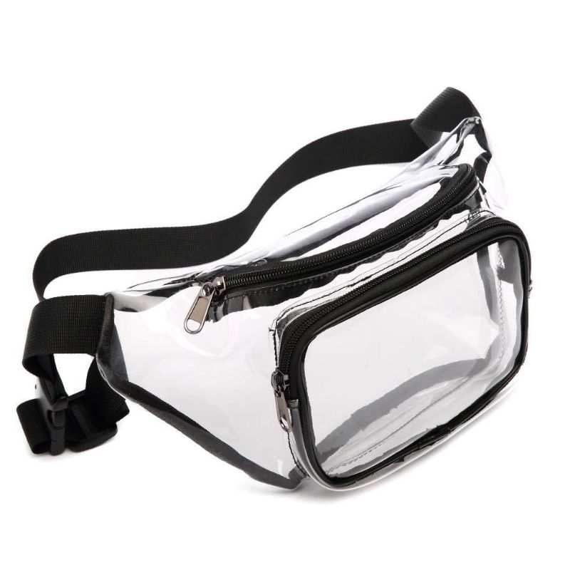 Women Transparent Sports PVC Bags Waist Fanny Pack Belt Bag Phone Pouc Travel Hip Bum Purse, White
Women Transparent Sports PVC Bags Waist Fanny Pack Belt Bag Phone Pouc Travel Hip Bum Purse, White