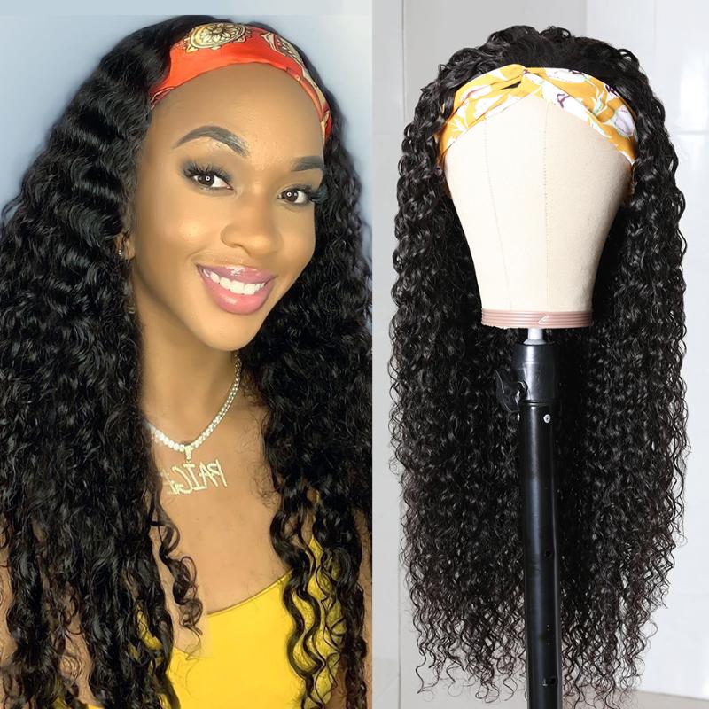Beaudiva Curly Hair Headband Wig Human Hair Easy Half Wig Brazilian Kinky Curly Headband Natural Full Machine, As pic
Beaudiva Curly Hair Headband Wig Human Hair Easy Half Wig Brazilian Kinky Curly Headband Natural Full Machine, As pic