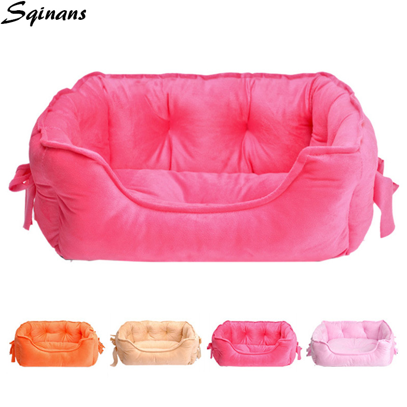 Sqinans 4 Colors Pet Cat Bed House Warm Fleece Puppy Sofa Bed With Cute Bowknot Cat Beds For Small Dogs Teddy Chihuahua S/L, Pink 
Sqinans 4 Colors Pet Cat Bed House Warm Fleece Puppy Sofa Bed With Cute Bowknot Cat Beds For Small Dogs Teddy Chihuahua S/L, Pink