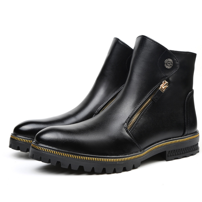 England style men luxury fashion ankle boots genuine leather shoes spring autumn platform boot calzado hombre botas masculina, Black
England style men luxury fashion ankle boots genuine leather shoes spring autumn platform boot calzado hombre botas masculina, Black