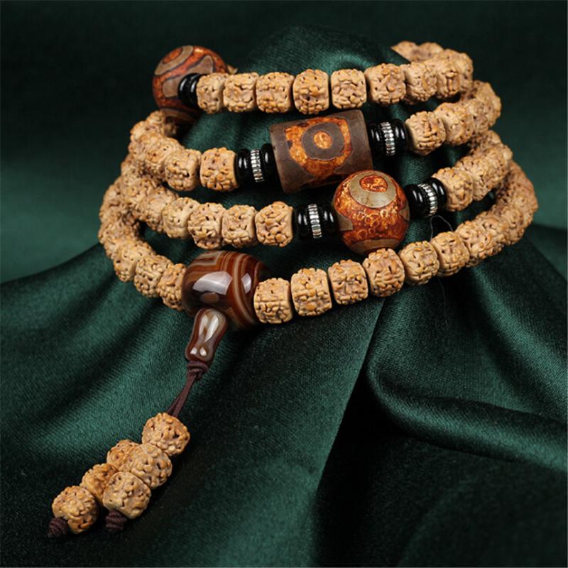 Original Design Natural Full Meat 5 Petals Rudraksha Buddhist 108 Mala Beads Bracelet Men's Bodhi Seed Prayer Jewelry Wholesale
Original Design Natural Full Meat 5 Petals Rudraksha Buddhist 108 Mala Beads Bracelet Men's Bodhi Seed Prayer Jewelry Wholesale