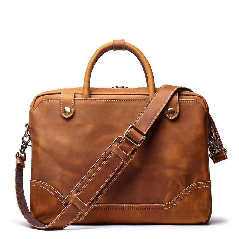 Men Briefcase Genuine Leather Bag Men Handbag Large Capacity Male Bag 15.6 inch Laptop Messenger Bags Real Leather Shoulder Bags, Brown
Men Briefcase Genuine Leather Bag Men Handbag Large Capacity Male Bag 15.6 inch Laptop Messenger Bags Real Leather Shoulder Bags, Brown