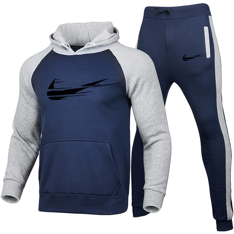 Ajax sportswear 2020 new track suit men's autumn and winter sportswear hooded jacket loose women's pullover large size jacket + pants, Navy
Ajax sportswear 2020 new track suit men's autumn and winter sportswear hooded jacket loose women's pullover large size jacket + pants, Navy