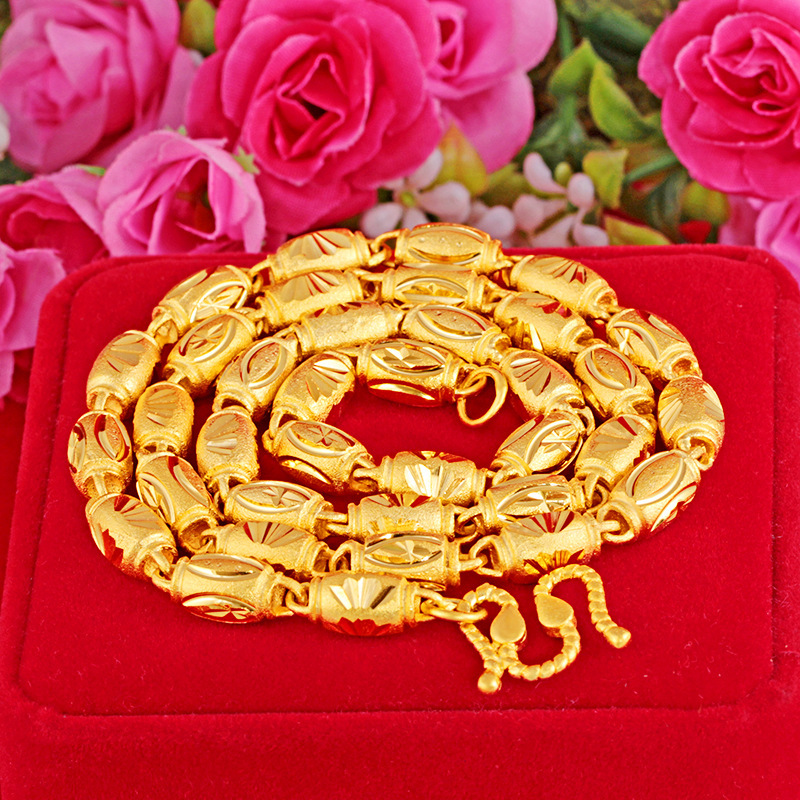 24K Yellow Gold Necklace Jewelry For Men 7mm Chain Fashion Car flower Necklaces Colorfast Wedding Engagement Jewelry Gifts Male
24K Yellow Gold Necklace Jewelry For Men 7mm Chain Fashion Car flower Necklaces Colorfast Wedding Engagement Jewelry Gifts Male