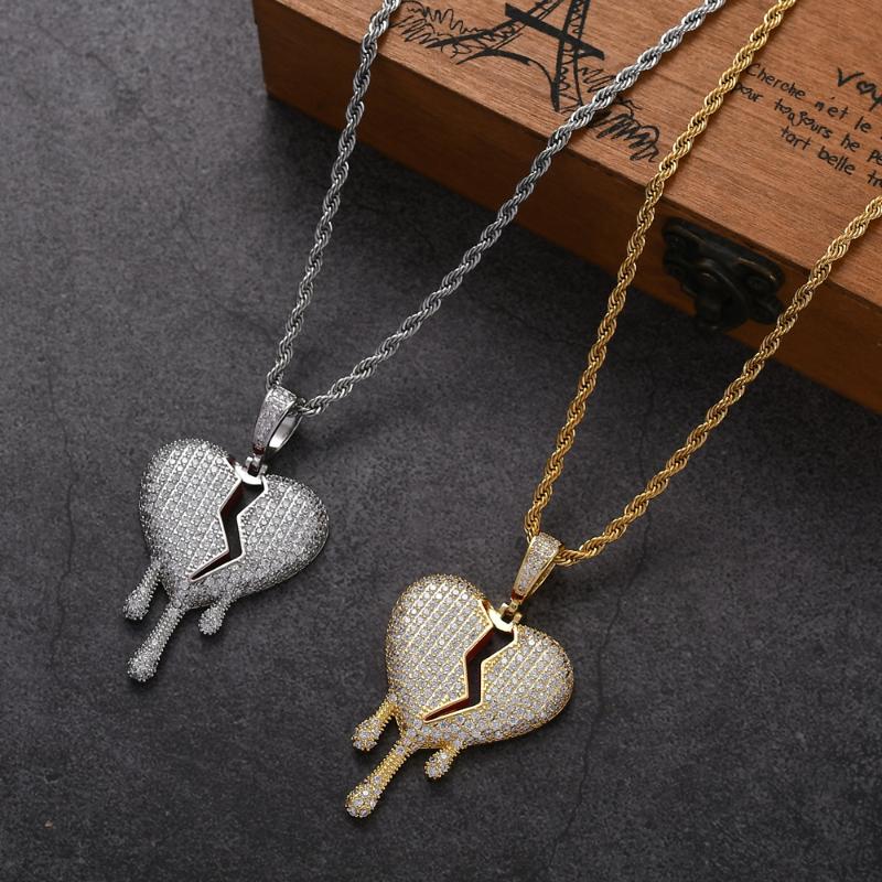 Bling Bling Women Broken water-drop heart CZ Pendants Men Rock Necklace Hip Hop Jewelry CN225
Bling Bling Women Broken water-drop heart CZ Pendants Men Rock Necklace Hip Hop Jewelry CN225