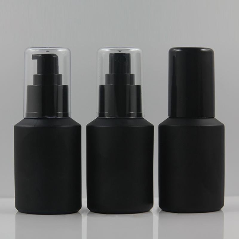 High quality black frosted 60ml Empty Glass Cosmetic Bottle With Sprayer Or Lotion Pump Perfume Refillable Bottle
High quality black frosted 60ml Empty Glass Cosmetic Bottle With Sprayer Or Lotion Pump Perfume Refillable Bottle