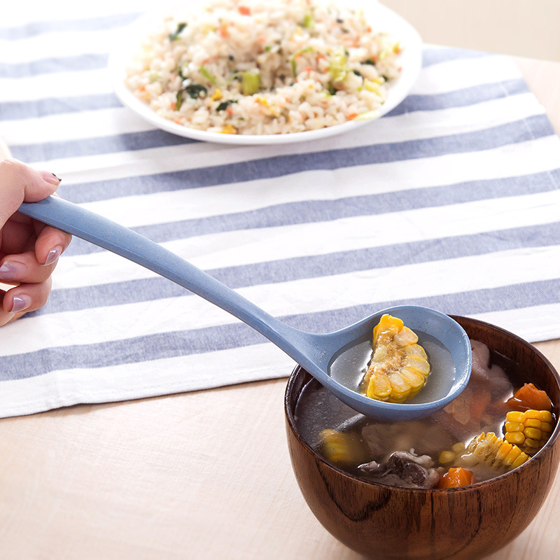 New Tableware Wheat Straw Rice Ladle 4 Colors Long Handle Soup Spoon Meal Dinner Scoops Kitchen Supplies Cooking Tool
New Tableware Wheat Straw Rice Ladle 4 Colors Long Handle Soup Spoon Meal Dinner Scoops Kitchen Supplies Cooking Tool
