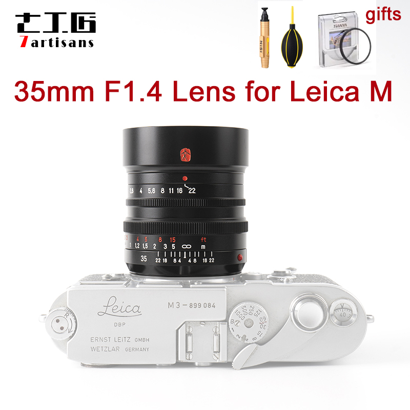 Original 7Artisans 35mm F1.4 Manual Focus MF Camera Lens for Leica M Mount Full Frame Lens for M240 M3 M6 M7 M8 M9 M10 Camera
Original 7Artisans 35mm F1.4 Manual Focus MF Camera Lens for Leica M Mount Full Frame Lens for M240 M3 M6 M7 M8 M9 M10 Camera
