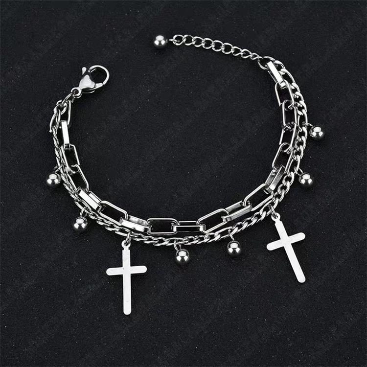 Fashion Cool Lock Cross Punk Rock Chain Adjustable Bracelet Long Chain Silver Color Alloy Line for Women Jewelry Party
Fashion Cool Lock Cross Punk Rock Chain Adjustable Bracelet Long Chain Silver Color Alloy Line for Women Jewelry Party