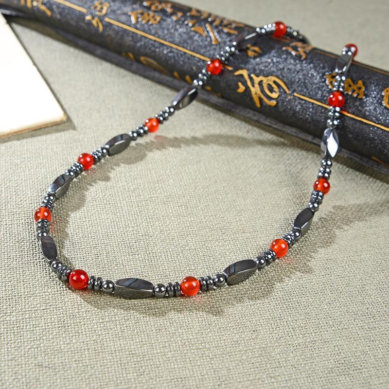 Natural Hematite Stone Beads Necklace for Women Agates Beaded Necklaces Magnetic Clasp Choker Chain Party Gifts Jewelry B420
Natural Hematite Stone Beads Necklace for Women Agates Beaded Necklaces Magnetic Clasp Choker Chain Party Gifts Jewelry B420