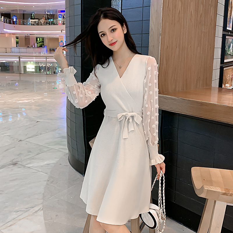 Models will spot the knitting dress temperament sweater long-sleeved splicing qiu dong han edition with cultivate one' morality, Black
Models will spot the knitting dress temperament sweater long-sleeved splicing qiu dong han edition with cultivate one' morality, Black