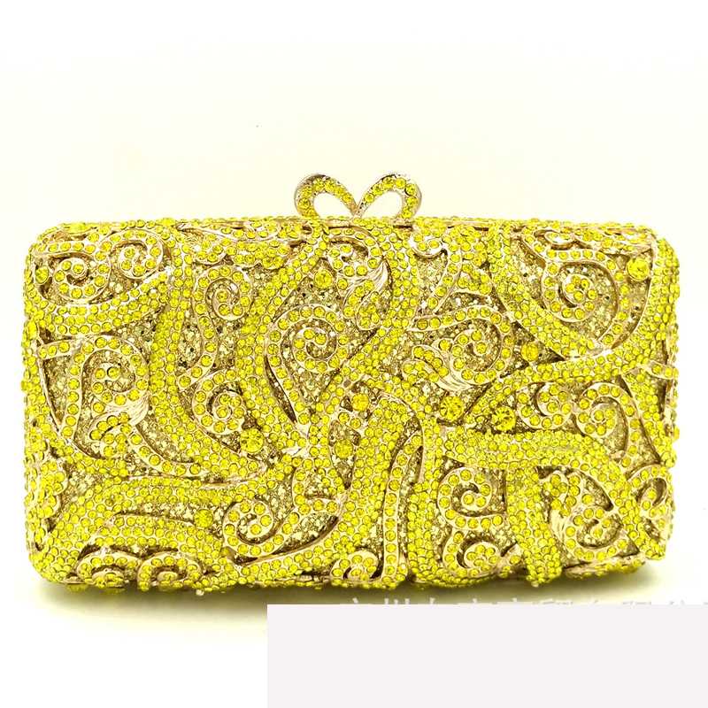 XIYUAN Yellow Diamond BAG Women Evening Bags Metal Crystal Clutches Wedding Handbags Bridal Party Cocktail Bag purse, Color same as pictur
XIYUAN Yellow Diamond BAG Women Evening Bags Metal Crystal Clutches Wedding Handbags Bridal Party Cocktail Bag purse, Color same as pictur