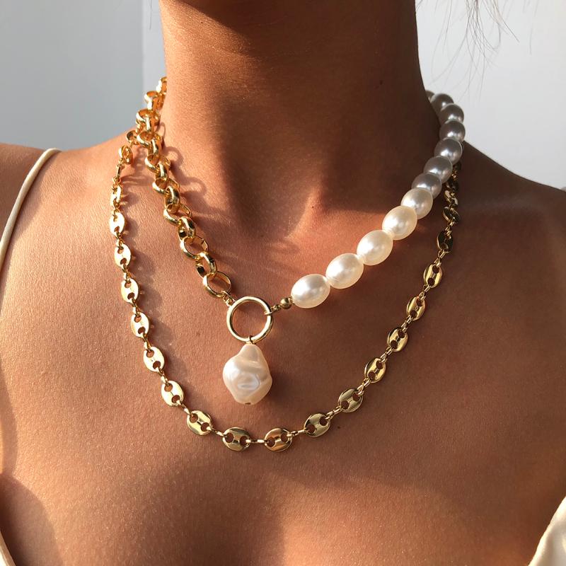Lalynnly Fashion Round Simulated Pearl Pendants Necklaces Multi Layer Chains Necklace For Women Trendy Jewelry Accessories N7593
Lalynnly Fashion Round Simulated Pearl Pendants Necklaces Multi Layer Chains Necklace For Women Trendy Jewelry Accessories N7593