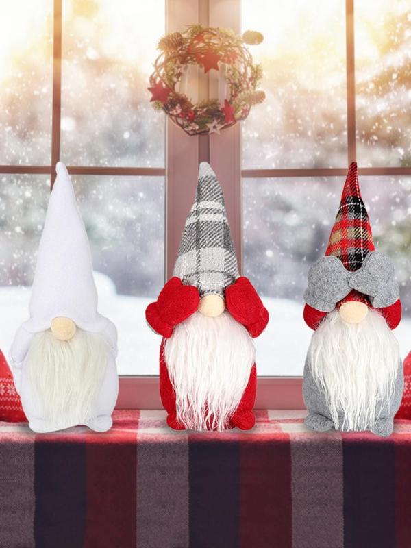 Christmas Wooden Doll Navidad Ornament Swedish Santa Scandinavian Gnomes Desktop Table Decoration Gift Home Decor