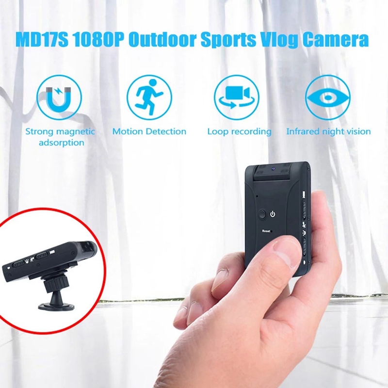 MD17S 1080P Outdoor Sports Vlog Camera 180° Rotation Motion Sensor Household Camcorder Wearable Night-Vision Camera
MD17S 1080P Outdoor Sports Vlog Camera 180° Rotation Motion Sensor Household Camcorder Wearable Night-Vision Camera