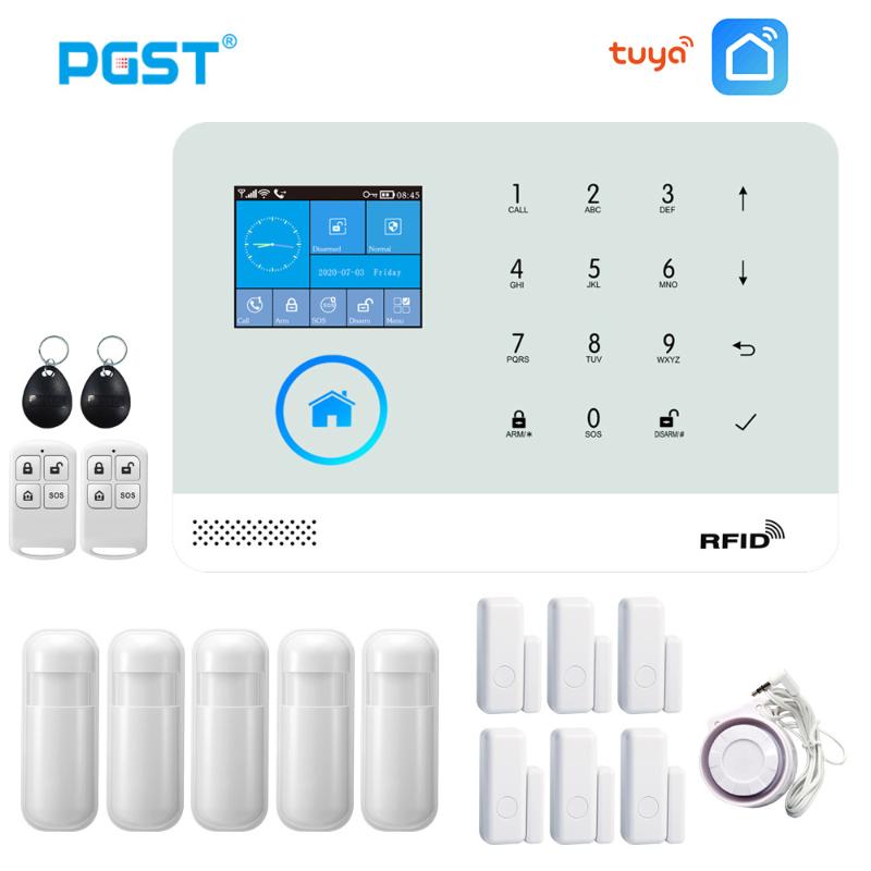PGST PG103 Tuya Wifi GSM Alarm System Wireless Burglar Home Security System with Motion Sensor APP Remote Control
PGST PG103 Tuya Wifi GSM Alarm System Wireless Burglar Home Security System with Motion Sensor APP Remote Control