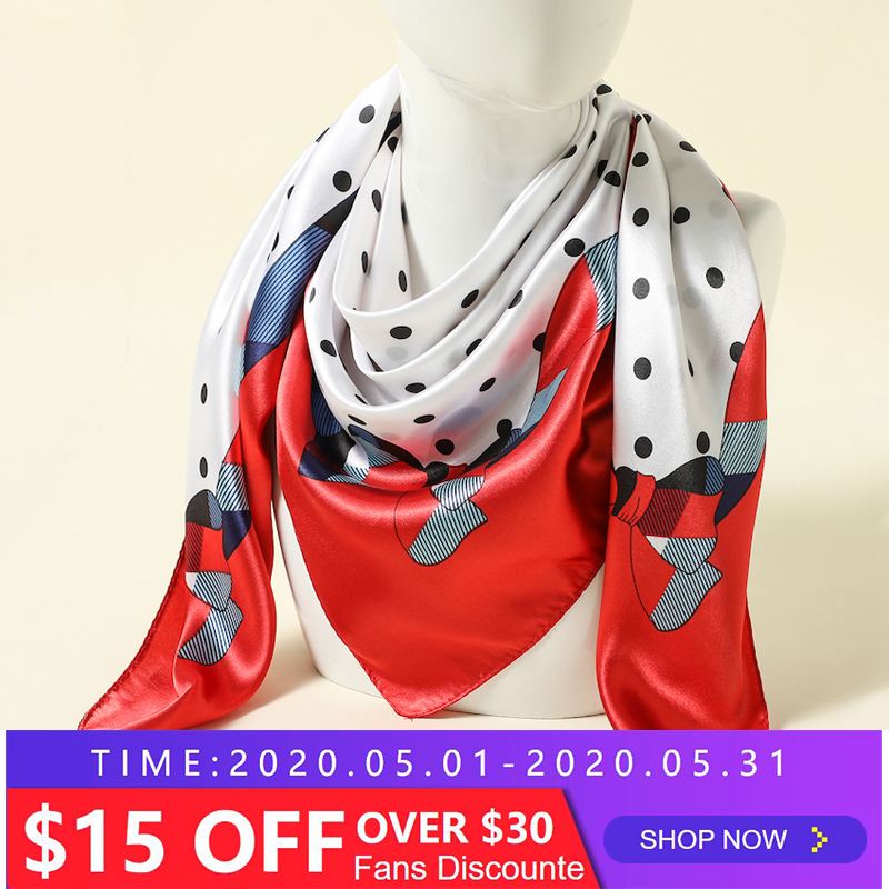 90*90cm Silk Large Hijab Lady Head Square Scarf Shawl and Wraps Women Bandana Print Design Neckerchief Fashion Female Foulard
90*90cm Silk Large Hijab Lady Head Square Scarf Shawl and Wraps Women Bandana Print Design Neckerchief Fashion Female Foulard