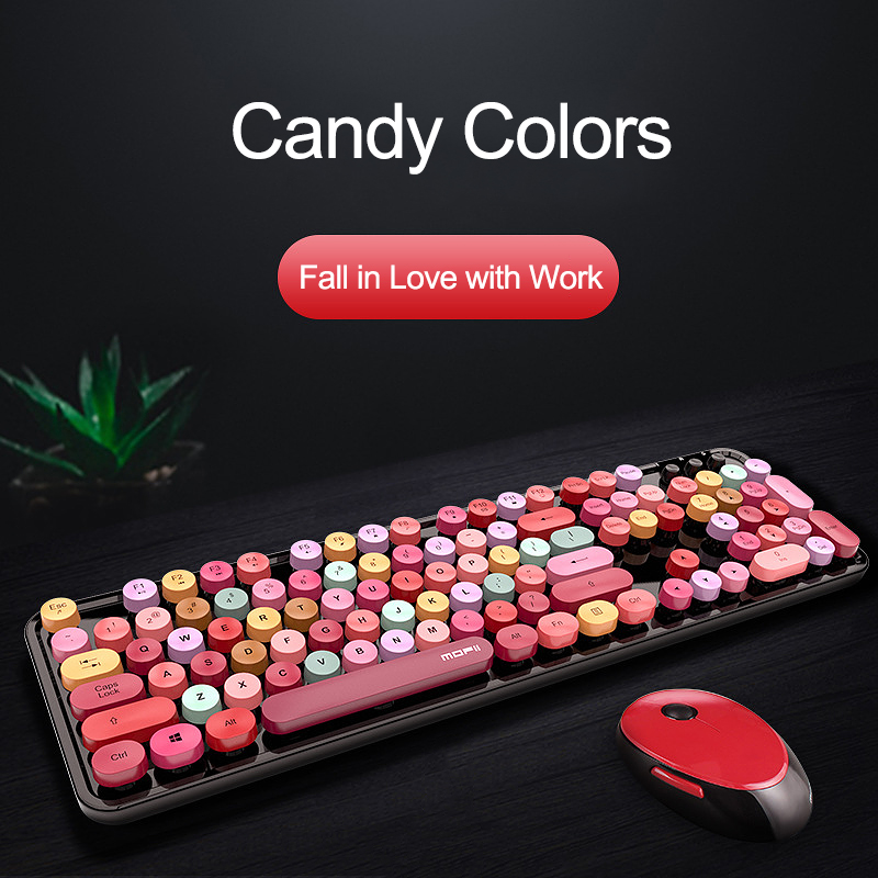 Wireless keyboard and mouse Round hat keyboard office desktop and mouse set for PC notebook
Wireless keyboard and mouse Round hat keyboard office desktop and mouse set for PC notebook