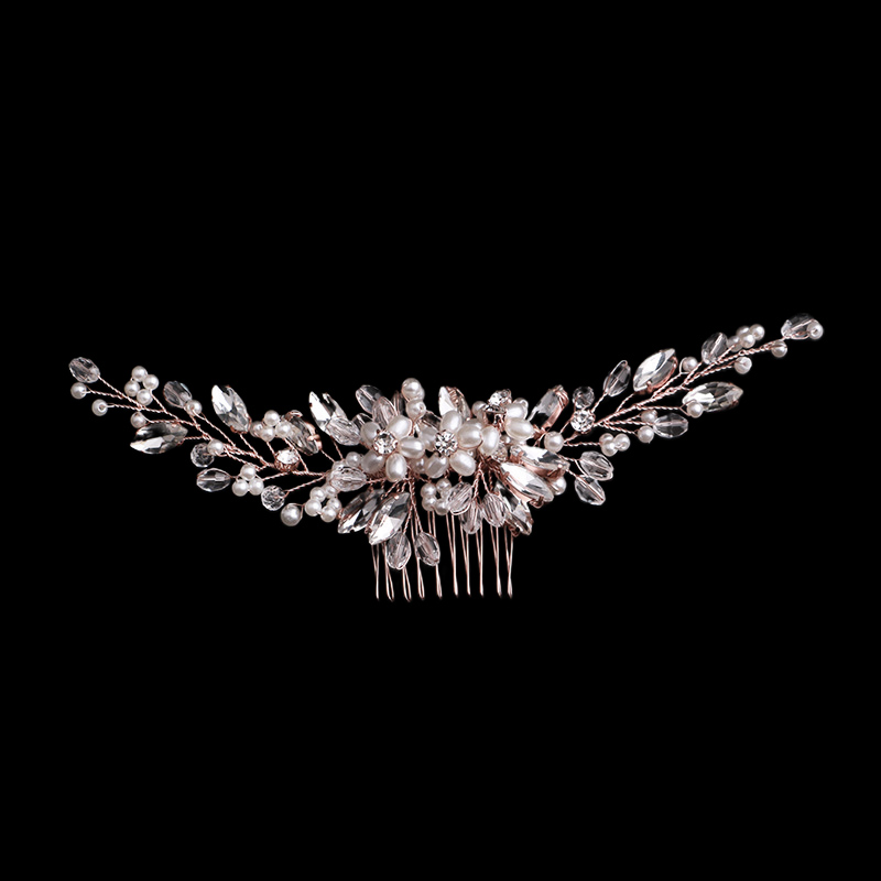 Handmade Women Jewelry Barrettes Pearl Rose Gold Color Hair Comb Hair Pin Bridal Wedding Headband Headpeice Accessories VL
Handmade Women Jewelry Barrettes Pearl Rose Gold Color Hair Comb Hair Pin Bridal Wedding Headband Headpeice Accessories VL