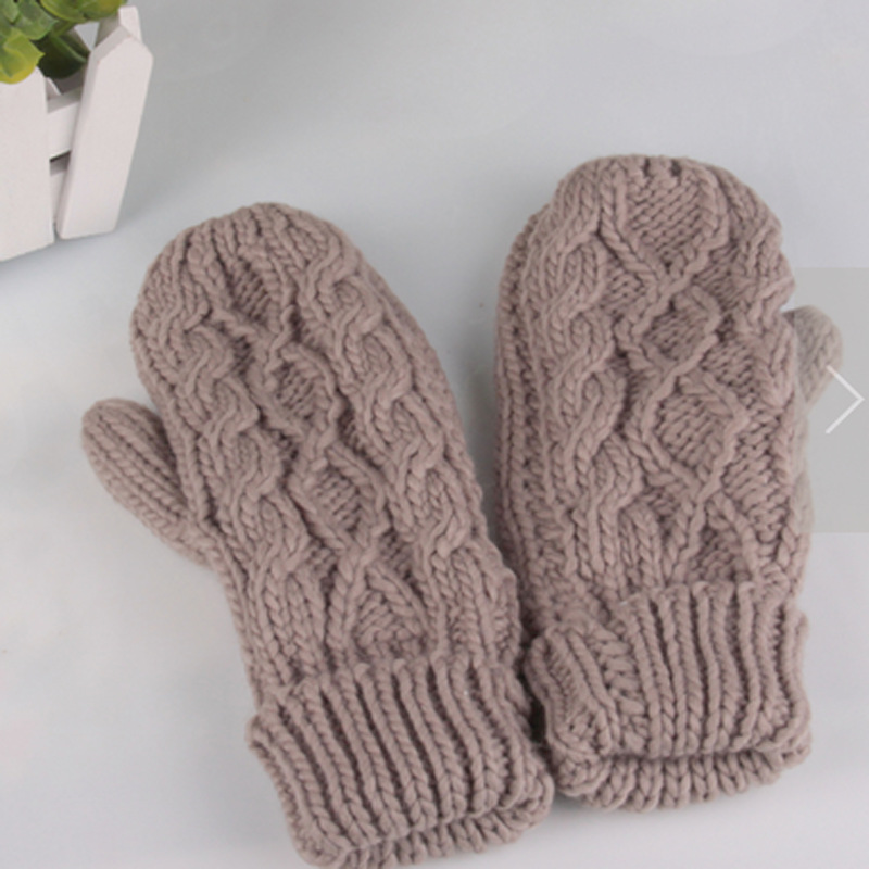 2020 Fashion New Winter Women Knitted Thick 2Layer Woolen Twist Gloves Warm Mittens Solid Colors Hot Sale
2020 Fashion New Winter Women Knitted Thick 2Layer Woolen Twist Gloves Warm Mittens Solid Colors Hot Sale
