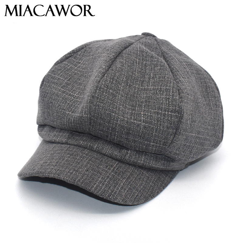 MIACAWOR Autumn Winter Octagonal Hats Women Solid Color Girl Beret Hat Casual British Newsboy Caps C8, Black
MIACAWOR Autumn Winter Octagonal Hats Women Solid Color Girl Beret Hat Casual British Newsboy Caps C8, Black