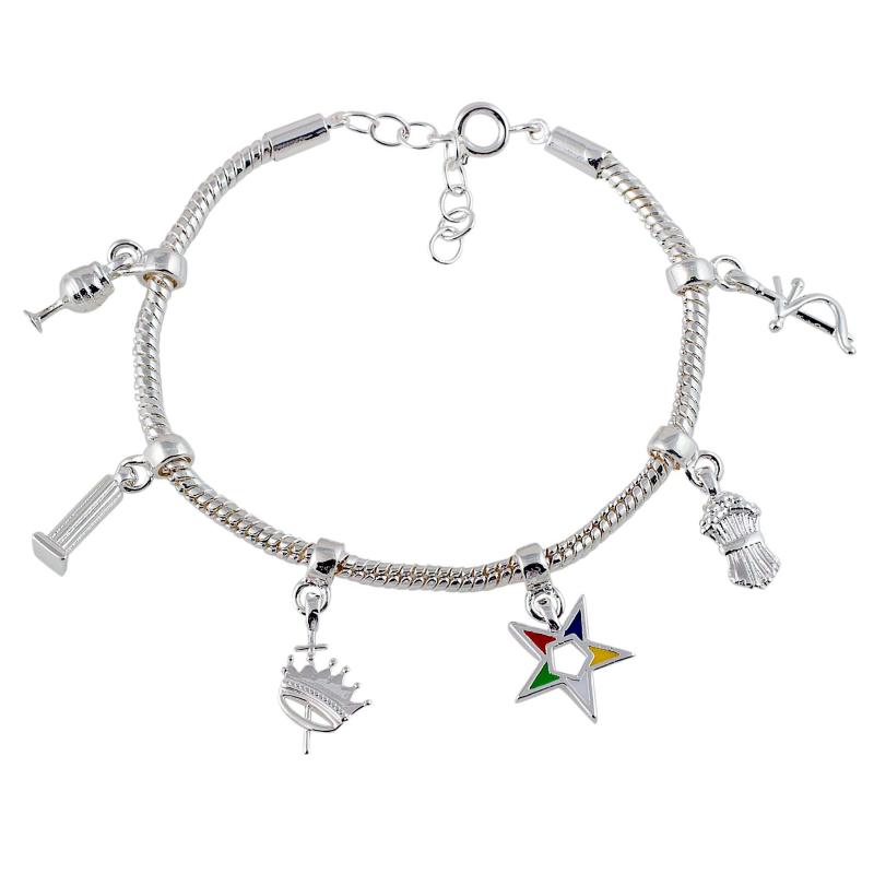 custom Order of The Eastern Star charm Jewelry chain bracelet Jewelry