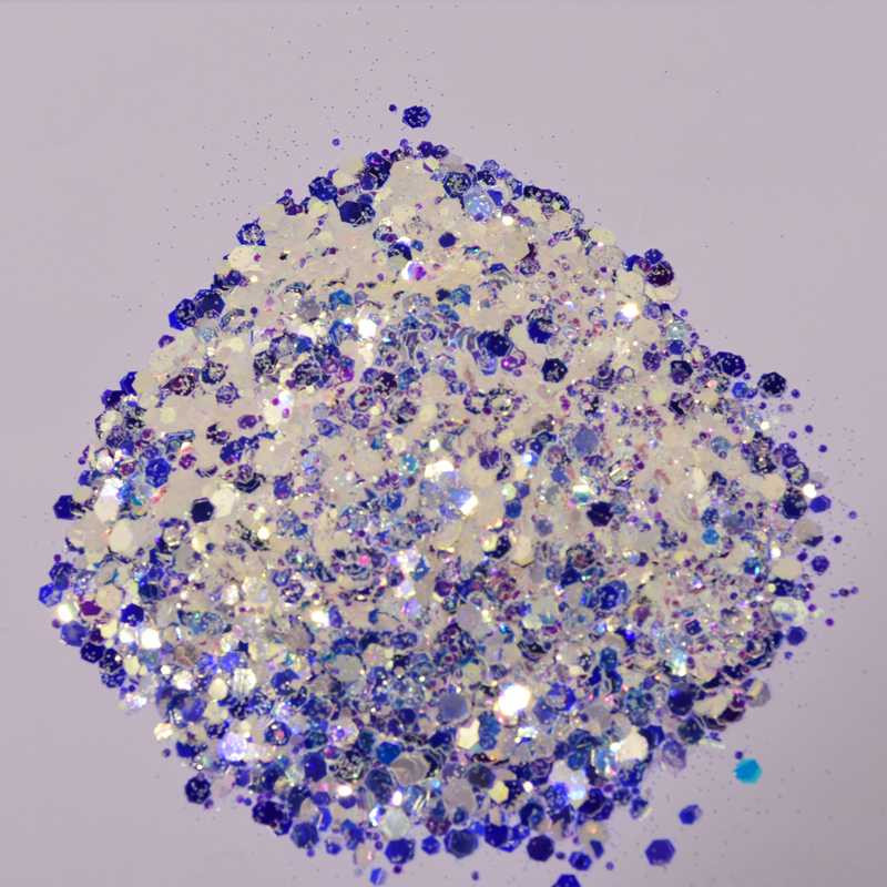 Mermaid Chunky Glitter 1KG In Opp Bag Face ,Body ,Eye , Nail Festival Chunky Holographic Glitter Dimond Bulk CMD2358