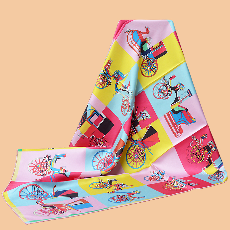 HuaJun 2 Store|| The color is your "Voitures Exquises" 90 silk square scarf twill spray scarf hand-curled
HuaJun 2 Store|| The color is your "Voitures Exquises" 90 silk square scarf twill spray scarf hand-curled