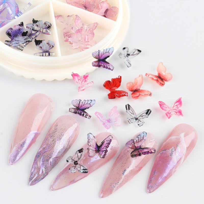 30pcs/wheel 3D Butterfly Nail Art Rhinestone Decoration Mixed Colorful Butterflies Resin Gel Nail Salon Charm Accessories JI1817
30pcs/wheel 3D Butterfly Nail Art Rhinestone Decoration Mixed Colorful Butterflies Resin Gel Nail Salon Charm Accessories JI1817