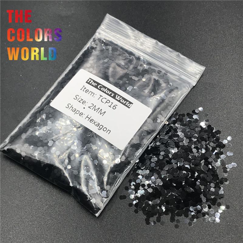 TCP16 Hexagon Shape Pearlescent Black Color Solvent Resistant Nails Glitter Nail Art Decoration Makeup Polish Henna Accessories
TCP16 Hexagon Shape Pearlescent Black Color Solvent Resistant Nails Glitter Nail Art Decoration Makeup Polish Henna Accessories