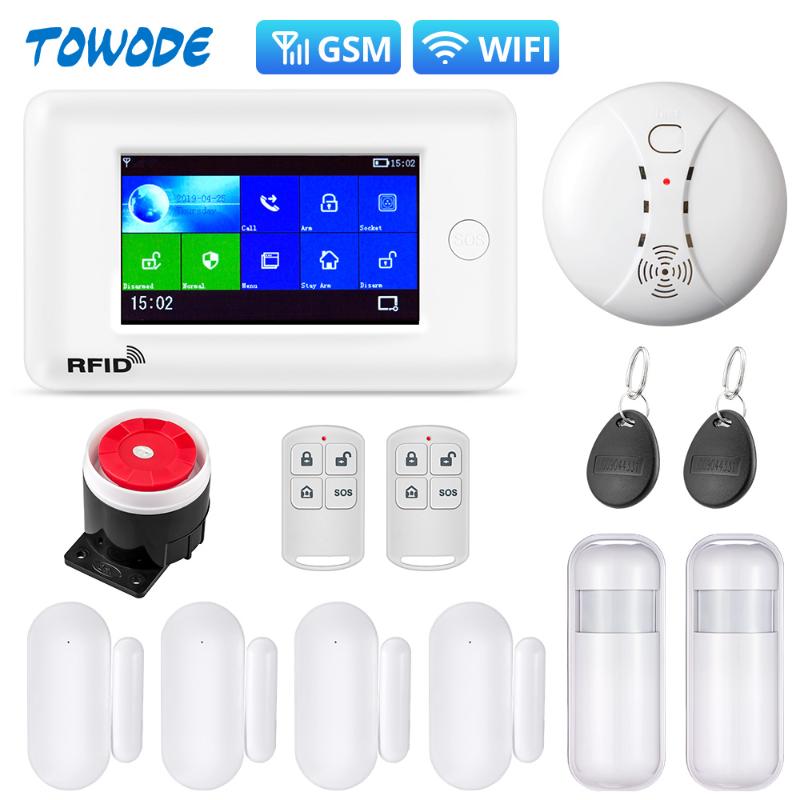 Towode WIFI Smart Home PG106 2G Anti Theft System 4.3 inch Color Screen APP Remote Control PIR Motion Sensor Security Alarm
Towode WIFI Smart Home PG106 2G Anti Theft System 4.3 inch Color Screen APP Remote Control PIR Motion Sensor Security Alarm
