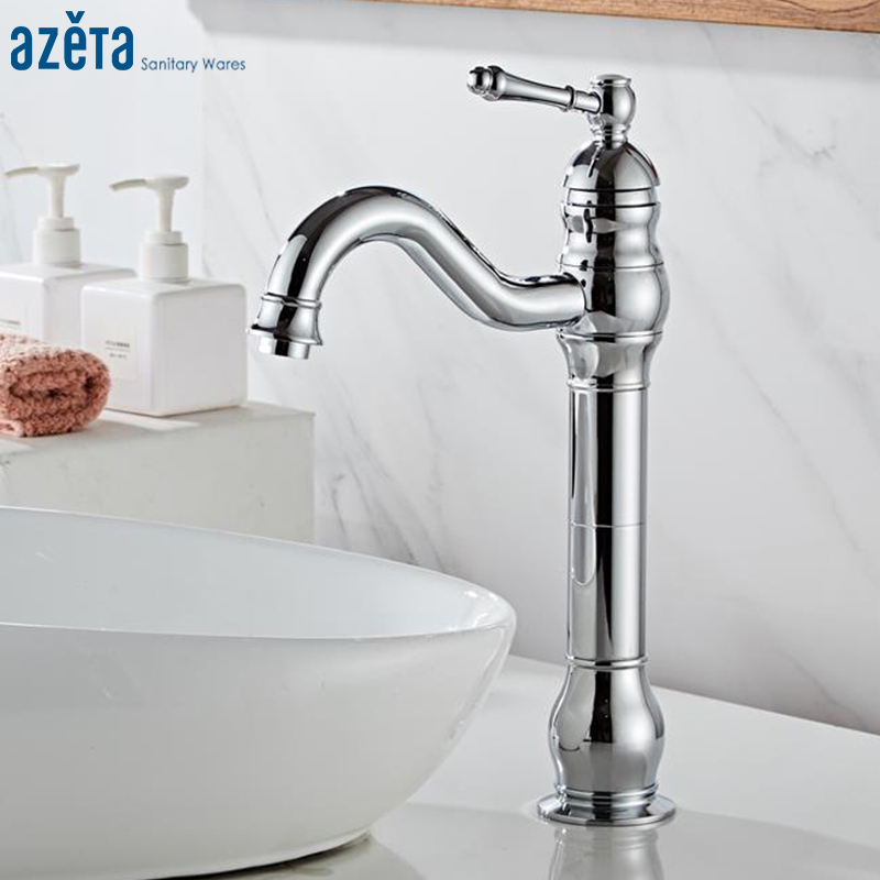 Azeta Basin Faucet Chrome Brass Basin Mixer Tap Hot and Cold Water Tap Bathroom Single Handle Wash Sink Faucet AT7506
Azeta Basin Faucet Chrome Brass Basin Mixer Tap Hot and Cold Water Tap Bathroom Single Handle Wash Sink Faucet AT7506