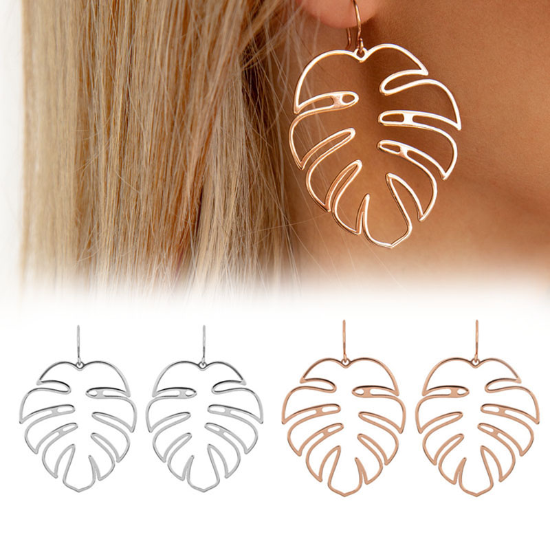 Bohemian Women Plant Leaves Earring Glossy Hollow Monstera Leaf Dangle Drop Earrings Pendientes Wedding Party Jewelry Gifts VL
Bohemian Women Plant Leaves Earring Glossy Hollow Monstera Leaf Dangle Drop Earrings Pendientes Wedding Party Jewelry Gifts VL