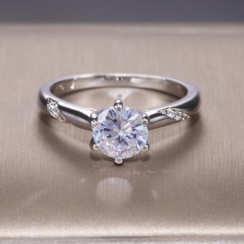 Huitan Classic Women Wedding Bridal Ring Cubic Zirconia Shine Solitaire CZ Engagement Party Proposal Ring Jewelry Best Gifts
Huitan Classic Women Wedding Bridal Ring Cubic Zirconia Shine Solitaire CZ Engagement Party Proposal Ring Jewelry Best Gifts