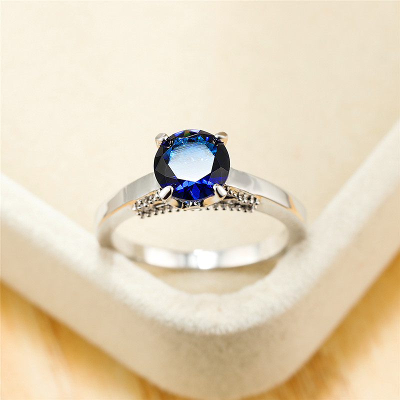 Vintage Female Blue Zircon Stone Ring Classic Silver Color Thin Engagement Rings For Women Trendy Crystal Round Wedding Ring
Vintage Female Blue Zircon Stone Ring Classic Silver Color Thin Engagement Rings For Women Trendy Crystal Round Wedding Ring