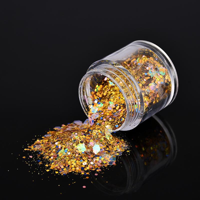 5g Mixed Laser Nail Powder Decoration Golden Color Manicure Shine Hexagon Dust Sequins Nail Art Glitter
5g Mixed Laser Nail Powder Decoration Golden Color Manicure Shine Hexagon Dust Sequins Nail Art Glitter
