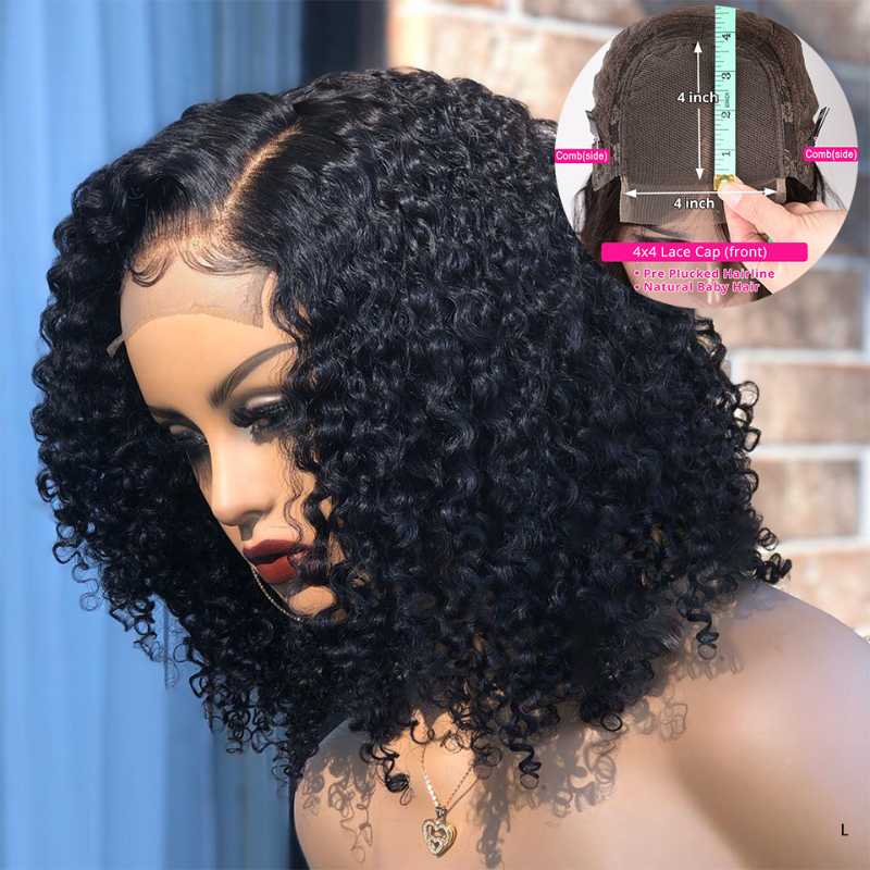 4*4 Bouncy Curly Wigs Lace Closure Human Hair Wigs For Women Natural Hairline Plucked Remy Brazilian 150% Lace Closure, As pic
4*4 Bouncy Curly Wigs Lace Closure Human Hair Wigs For Women Natural Hairline Plucked Remy Brazilian 150% Lace Closure, As pic