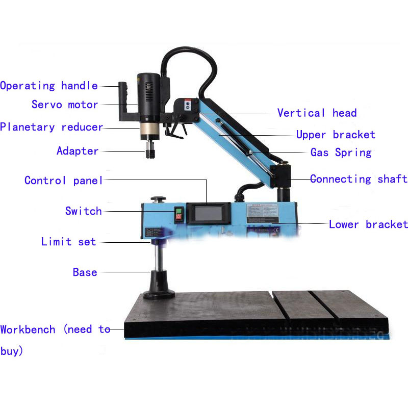 New CE 220V M3-M16 Vertical Type Electric Tapping Machine Electric Tapper Tapping Tool Machine-working Taps Threading Machine
New CE 220V M3-M16 Vertical Type Electric Tapping Machine Electric Tapper Tapping Tool Machine-working Taps Threading Machine