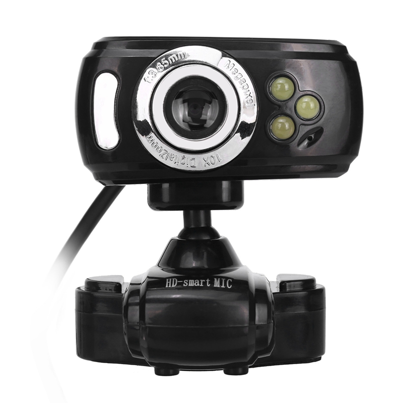 A2 LED Web Camera USB Webcam 360 Degree MIC Clip-On Web Cam for Youtube Computer PC Laptop Notebook Camera Black
A2 LED Web Camera USB Webcam 360 Degree MIC Clip-On Web Cam for Youtube Computer PC Laptop Notebook Camera Black