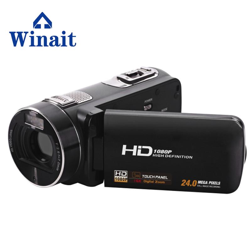 

Free Ship Full HD 1080P Digital Camcorder Professional Max 24 MP 3.0'' Touch Screen Mini DV Video Camera With 16x Digital Zoom, Black