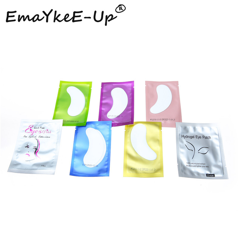50pair Practice Patch For Eyes Lint Free Eye Pads Under Eye Lash Pads Eyelash Extension Under Tips Sticker Wraps