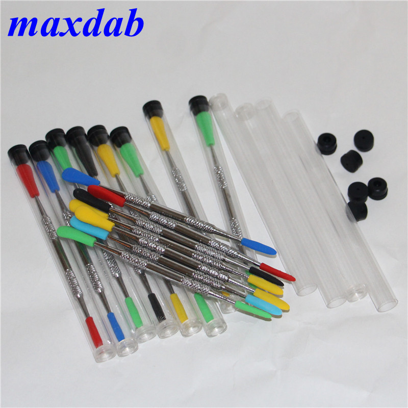 100pcs Wax dabbers Dabbing tool with silicone tips 120mm glass dabber tool Stainless Steel Pipe Cleaning Tool
100pcs Wax dabbers Dabbing tool with silicone tips 120mm glass dabber tool Stainless Steel Pipe Cleaning Tool