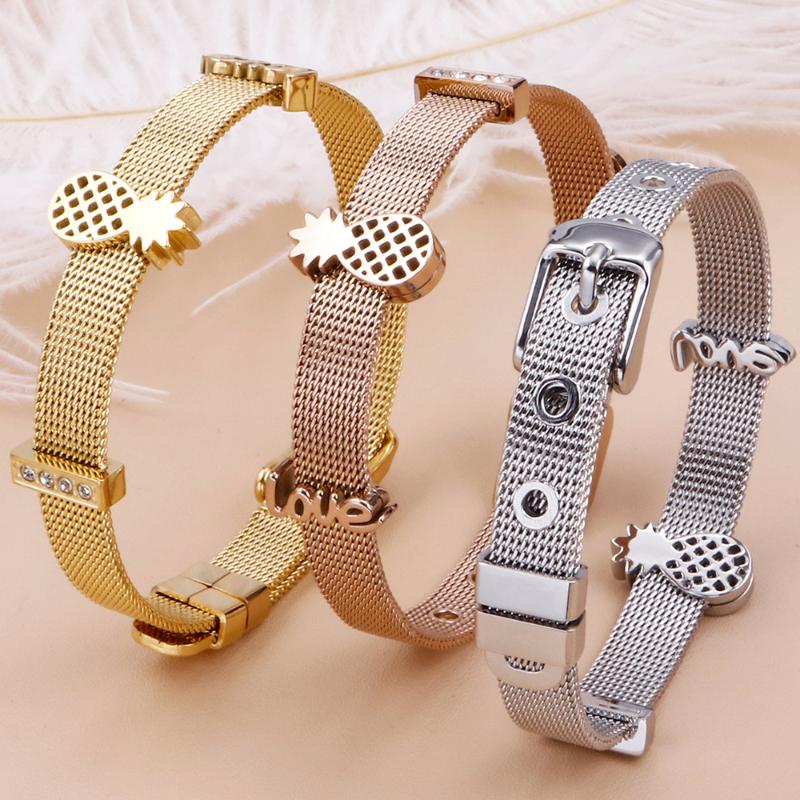 Trendy Watchband Style Ladies Bracelets With Stones Luxury Rose Gold 316L Stainless Steel Bracelet Women Female Jewelry Bangles
Trendy Watchband Style Ladies Bracelets With Stones Luxury Rose Gold 316L Stainless Steel Bracelet Women Female Jewelry Bangles