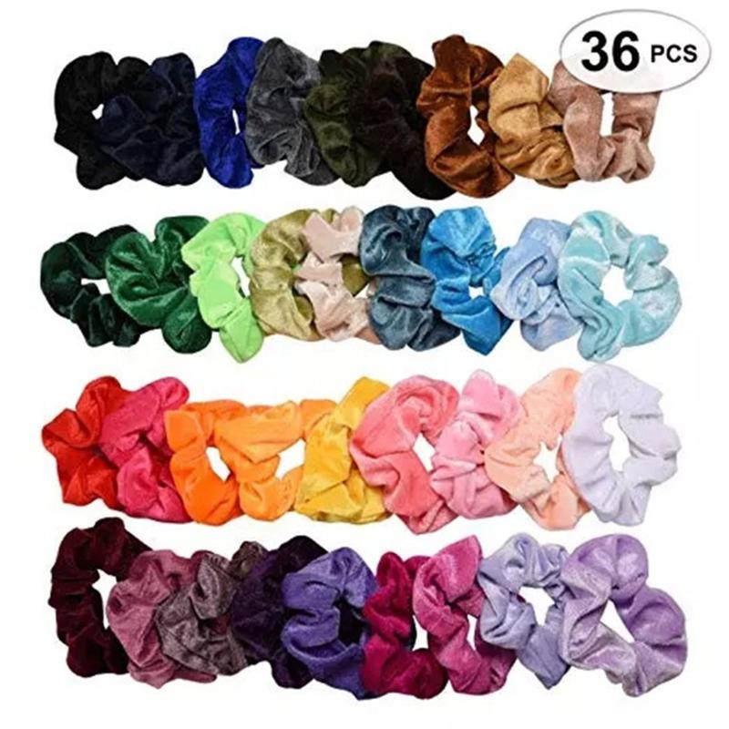36pcs Velvet Scrunchie Women Girls Elastic Hair Rubber Bands Accessories Gum Women Tie Hair Ring Rope Ponytail Holder Headdress
36pcs Velvet Scrunchie Women Girls Elastic Hair Rubber Bands Accessories Gum Women Tie Hair Ring Rope Ponytail Holder Headdress
