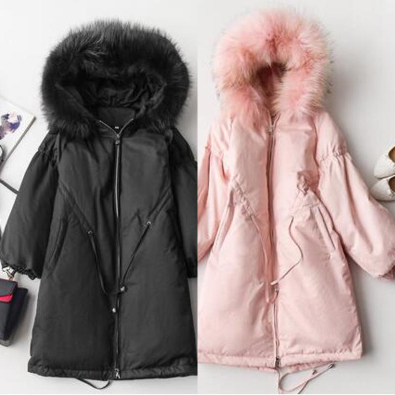 Big fur collar Down Coat Women Winter Jackets Big size Thicken Warm Parka Long Outerwear White Duck Down Jacket, Black
Big fur collar Down Coat Women Winter Jackets Big size Thicken Warm Parka Long Outerwear White Duck Down Jacket, Black