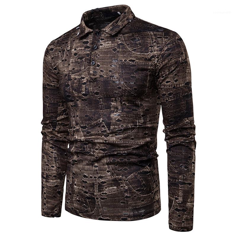 Long Sleeve Lapel Neck Fashion Teenager Casual Shirt Spring Male Clothes Men Polo Shirt Designer Print Hole, Purple red
Long Sleeve Lapel Neck Fashion Teenager Casual Shirt Spring Male Clothes Men Polo Shirt Designer Print Hole, Purple red